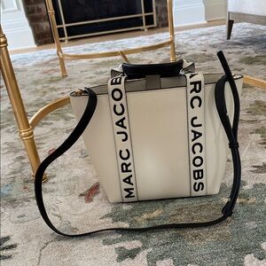 Marc Jacobs Cream and Black Tote Bag